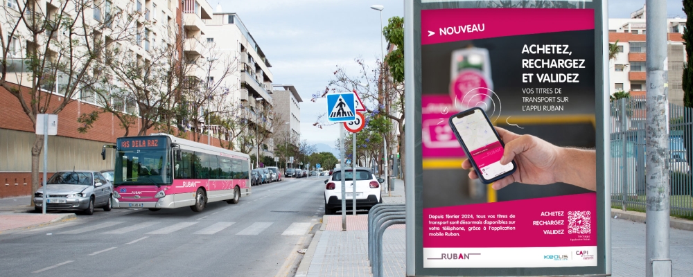 Graphic Swing - Graphic Swing  - Campagnes de communication pour le réseau urbain Ruban 