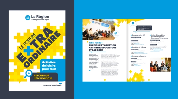 accessible brochure for the  Forum Extraordinaire 